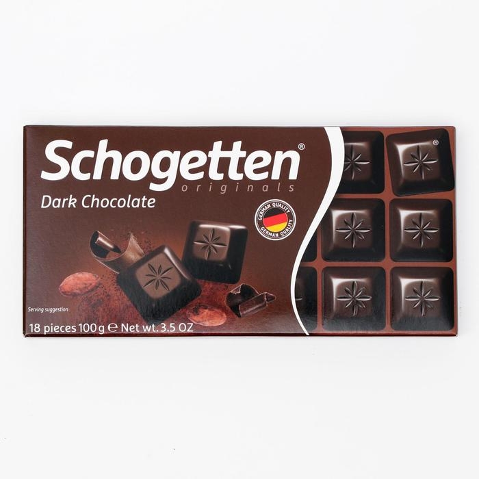 Шоколад темный Schogetten Dark Chocolate 100 г Шоколад темный Schogetten Dark Chocolate 100 г