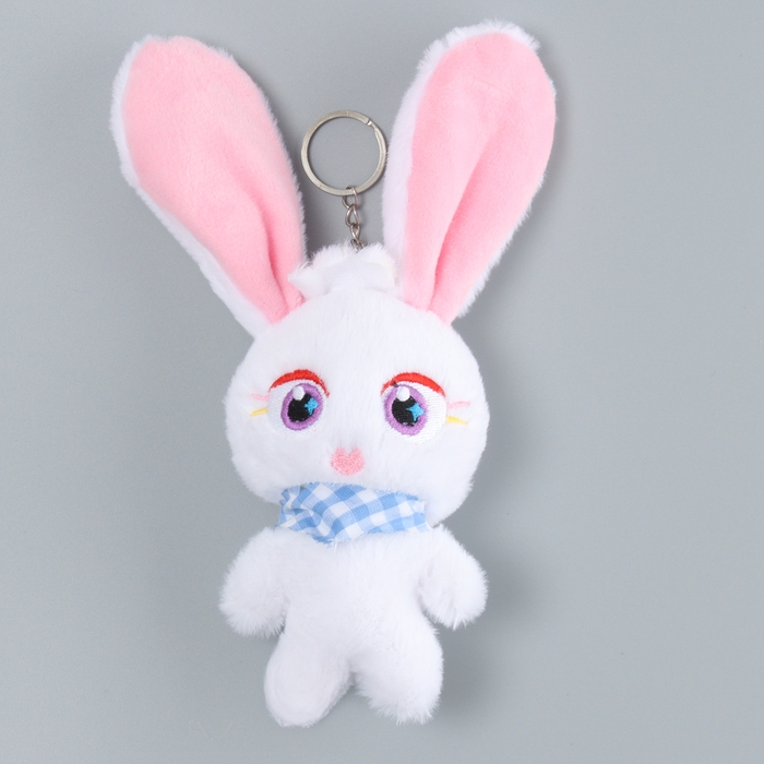 Мягкая игрушка «Зайцы Ушастики» на брелоке, 12 см, цвет МИКС