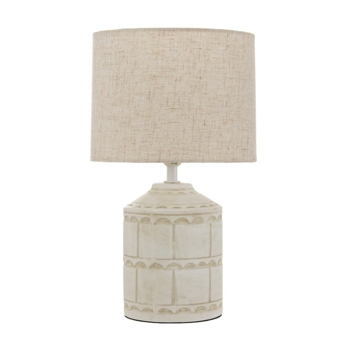 Настольная лампа Настольная лампа "Асни" Е14 40Вт бело-серый 19х19х32 см RISALUX 9780913