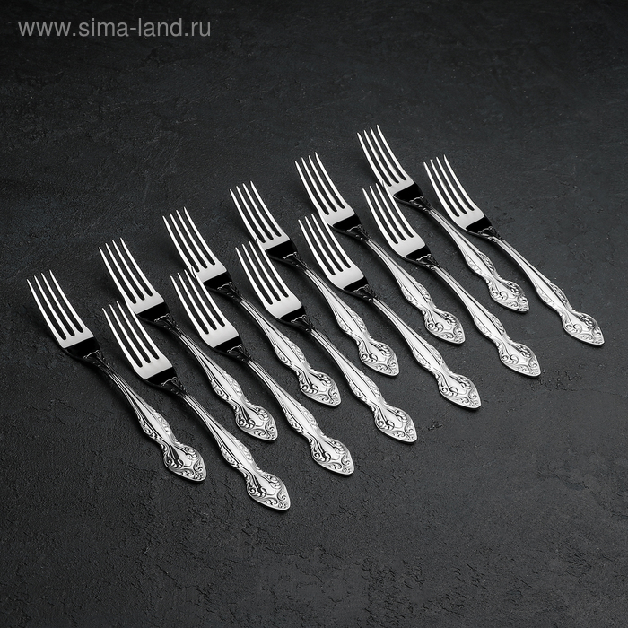 Набор столовых приборов «Славянка», 36 предметов, декоративная коробка Набор столовых приборов «Славянка», 36 предметов, декоративная коробка