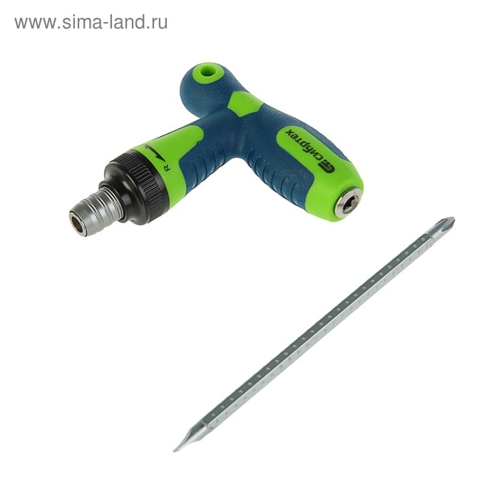 Отвёртка 2 в 1  Отвёртка 2 в 1 "СИБРТЕХ", CrV, Т-образная, реверсивная, комбинированная