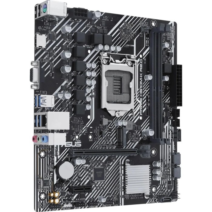Материнская плата Asus Prime H510M-K R2.0, LGA 1200, H510, 2xDDR4, VGA, HDMI, mATX Материнская плата Asus Prime H510M-K R2.0, LGA 1200, H510, 2xDDR4, VGA, HDMI, mATX