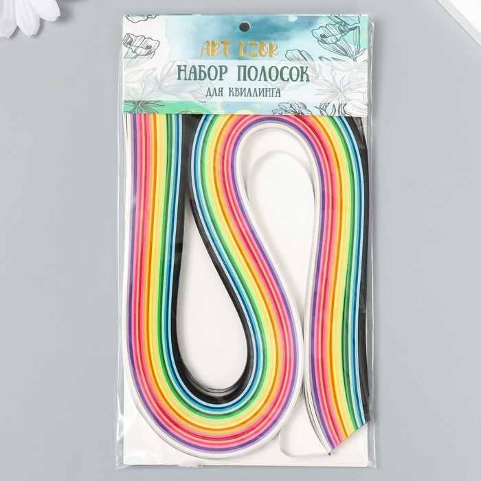 Полоски для квиллинга Полоски для квиллинга "Цветные" (н-р 240 полос) ширина 0,5 см длина 54 см 26х11х0,5 см