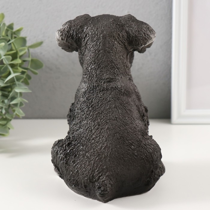 Фигурка Фигурка "Щеночек Миттель" высота 17 см, ширина 11,5 см, длина 16,5 см серо-черный