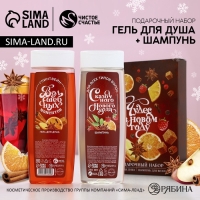 Подарочный набор косметики «Чудес в Новом Году», гель для душа и шампунь для волос, 2 х 250 мл, ЧИСТОЕ СЧАСТЬЕ