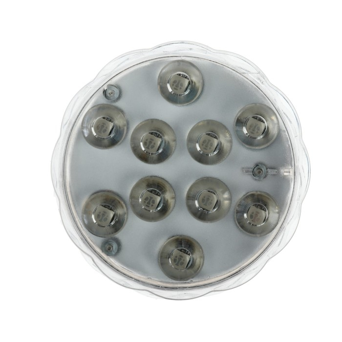 Светильник подводный с ПДУ, 10 LED, 3 Вт, IP68, RGB, от батареек 3*AAA (не в компл.) Светильник подводный с ПДУ, 10 LED, 3 Вт, IP68, RGB, от батареек 3*AAA (не в компл.)