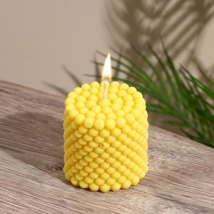 Свеча  Свеча "Столб шарики" 6х6х7 см, соевый воск МИКС