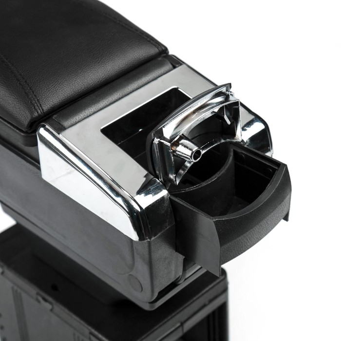 Подлокотник универсальный с пепельницей и подставкой подстаканником, черный, Подлокотник универсальный с пепельницей и подставкой подстаканником, черный,