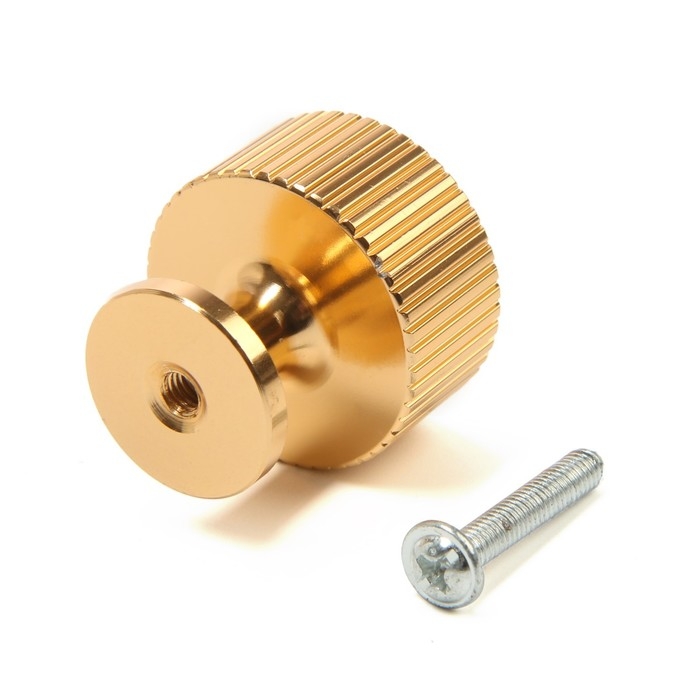 Ручка кнопка CAPPIO PK326, d=28 мм, цвет золото Ручка кнопка CAPPIO PK326, d=28 мм, цвет золото