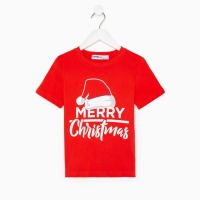 Футболка детская KAFTAN "Merry Christmas" р.28 (86-92)