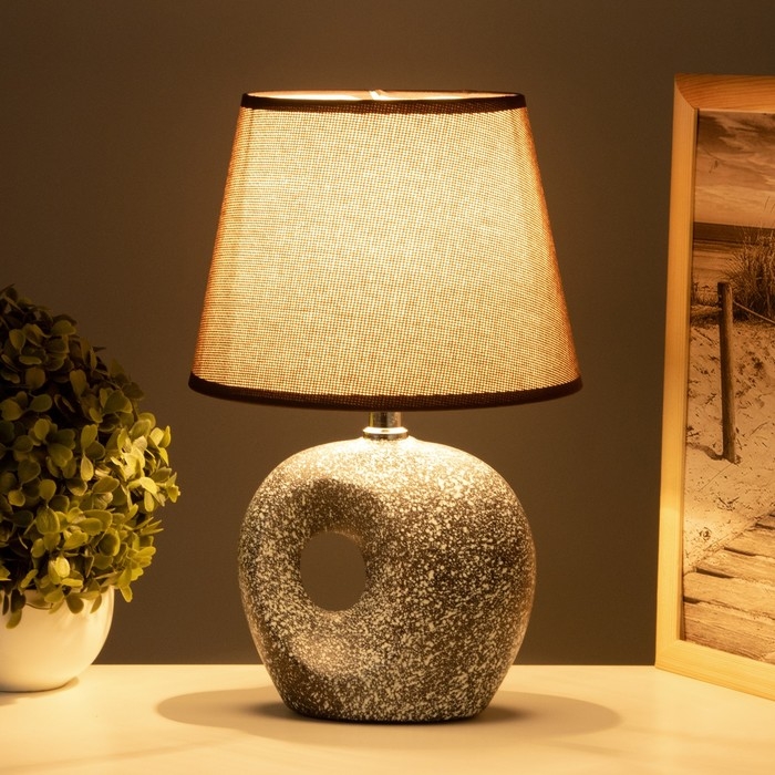 Лампа настольная Лампа настольная "Инес" 1х40Вт Е14 черный 20х20х30см