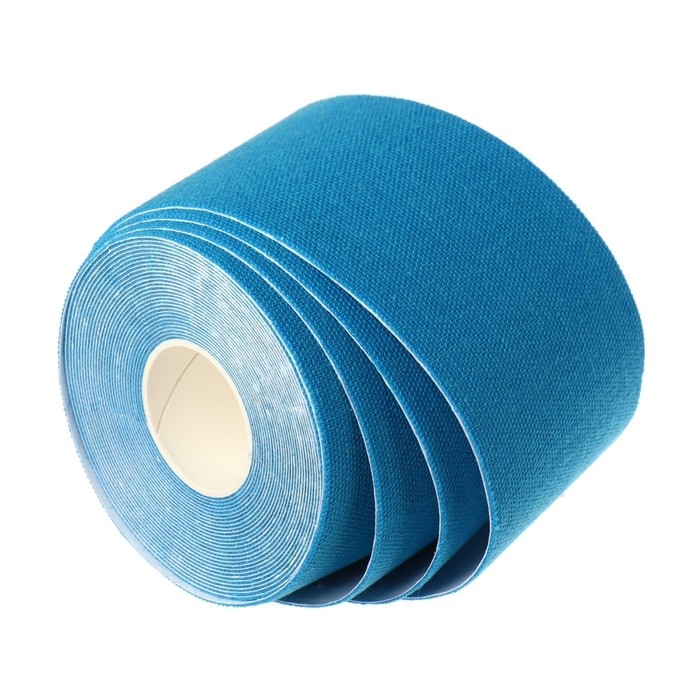 Кинезио-тейп, 5 см × 5 м, цвет синий Кинезио-тейп, 5 см × 5 м, цвет синий