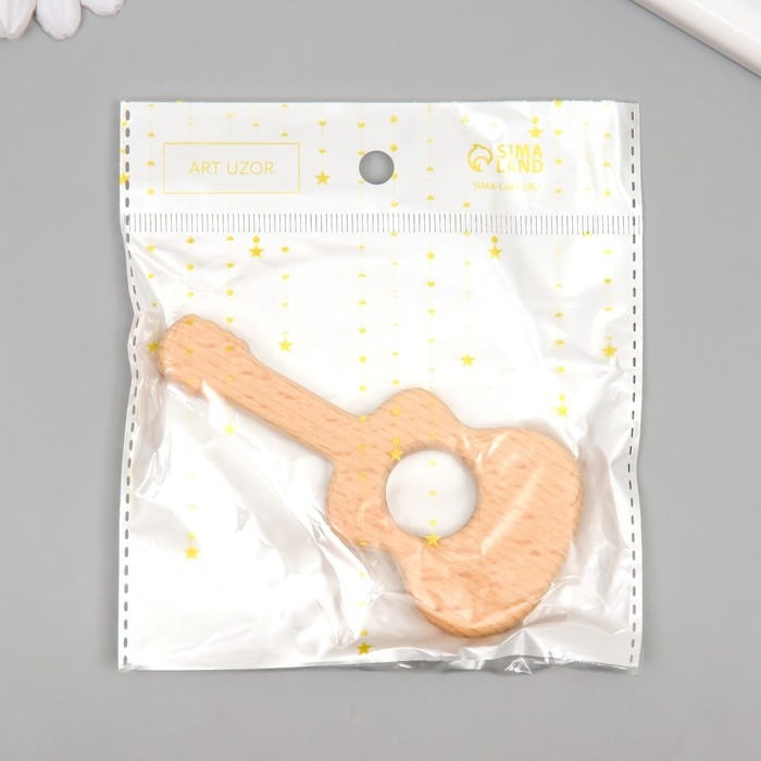 Декор для творчества дерево Декор для творчества дерево "Гитара" 10,2х5 см