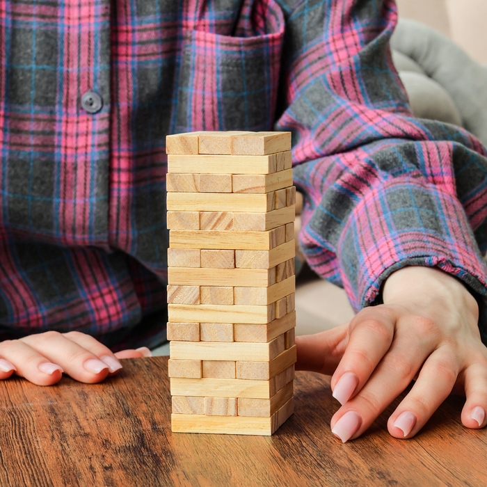 Игра настольная «Падающая башня» 13 × 4,5 × 4,5 см Игра настольная «Падающая башня» 13 × 4,5 × 4,5 см