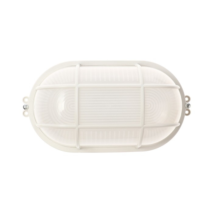 Светильник ЖКХ светодиодный, 6 Вт, IP54, 6500К, 220В, овал, пластик, белый Светильник ЖКХ светодиодный, 6 Вт, IP54, 6500К, 220В, овал, пластик, белый