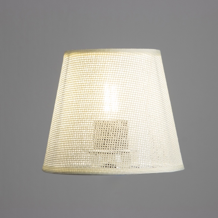 Абажур для люстры Абажур для люстры "Саржа" E27 белый 15х15х13 см