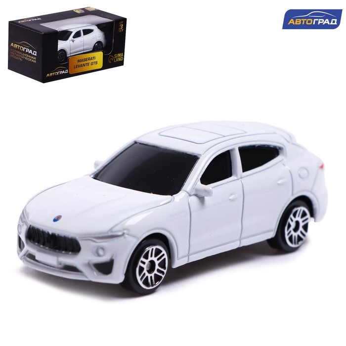 Машина металлическая MASERATI LEVANTE GTS, 1:64, цвет белый Машина металлическая MASERATI LEVANTE GTS, 1:64, цвет белый