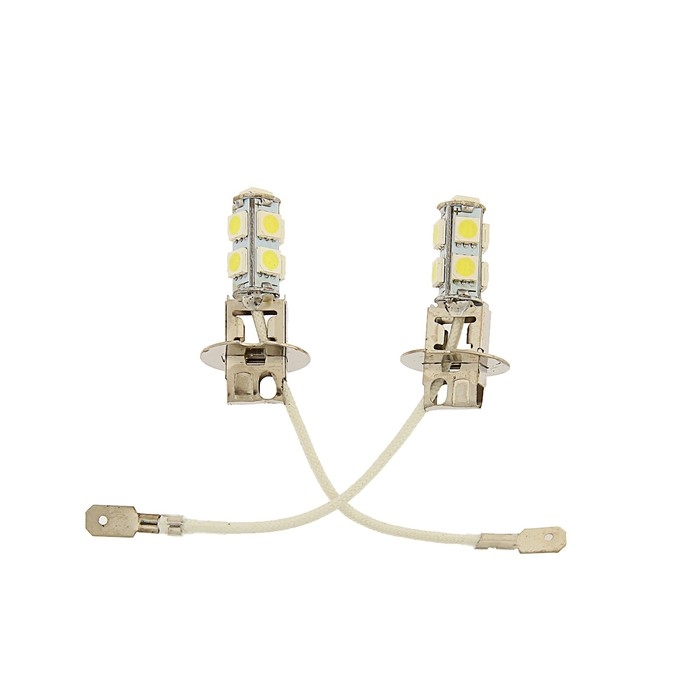 Автолампа светодиодная H3 TORSO, 12 В, 9 SMD-5050, свет белый, набор 2 шт Автолампа светодиодная H3 TORSO, 12 В, 9 SMD-5050, свет белый, набор 2 шт