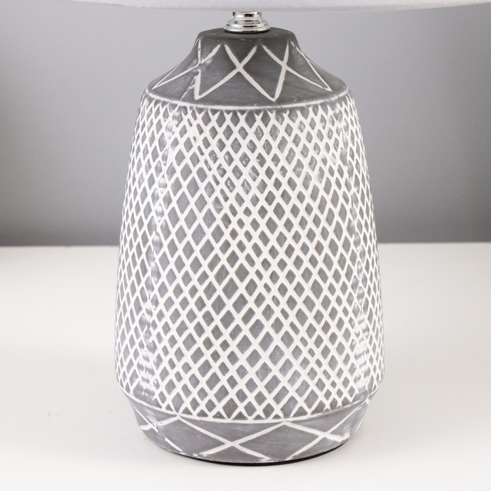 Настольная лампа Настольная лампа "Медея" МИКС Е27 40Вт серый 24х24х38 см RISALUX