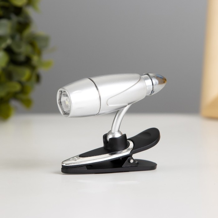 Лампа для чтения на прищепке LED МИКС 5,5х6х1,5 см RISALUX Лампа для чтения на прищепке LED МИКС 5,5х6х1,5 см RISALUX