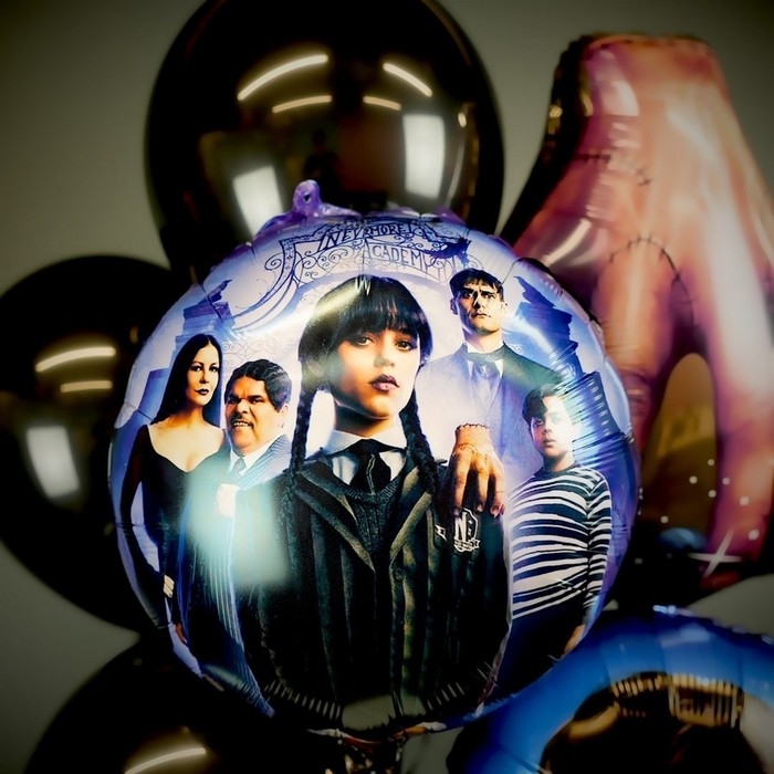 Шар фольгированный 18" &laquo;Мрачная стори. Аддамсы&raquo;, круг