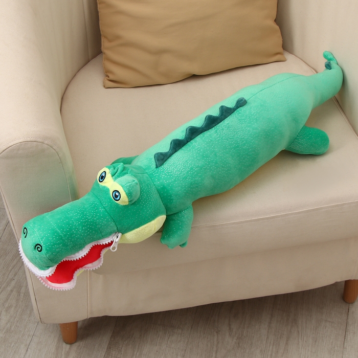 Мягкая игрушка «Крокодил», 80 см, цвет зелёный, на замке Мягкая игрушка «Крокодил», 80 см, цвет зелёный, на замке