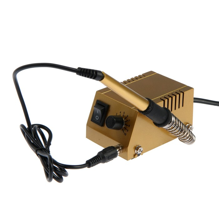 Паяльная станция ТУНДРА, медное жало, 50 - 400°C, 12 Вт Паяльная станция ТУНДРА, медное жало, 50 - 400°C, 12 Вт