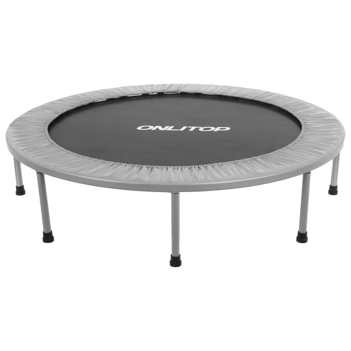 Батут детский ONLITOP, d=122 см, цвет серый Батут детский ONLITOP, d=122 см, цвет серый