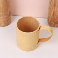 Кружка средняя, 6×6×7,5 см, 150 мл, береста