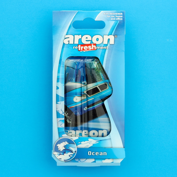 Ароматизатор на зеркало Areon Refreshment гелевый, океан 704-025-910