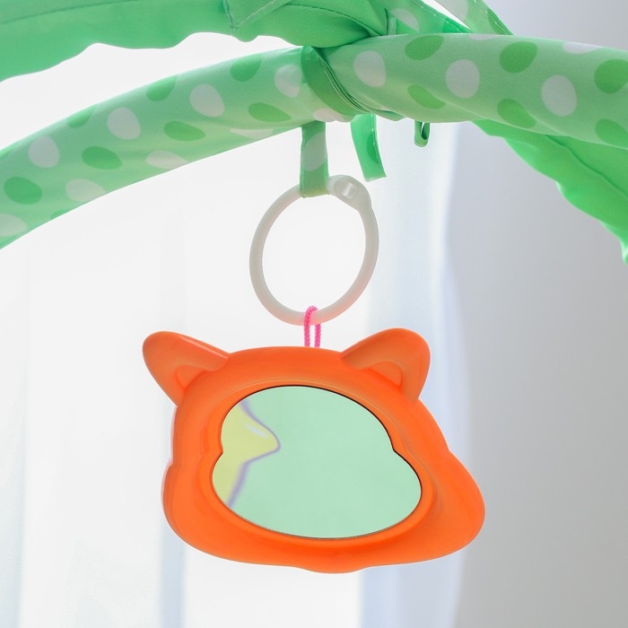 Развивающий коврик с дугами «Лягушонок», 4 игрушки, зеркало, размер 78х69 см, Крошка Я Развивающий коврик с дугами «Лягушонок», 4 игрушки, зеркало, размер 78х69 см, Крошка Я