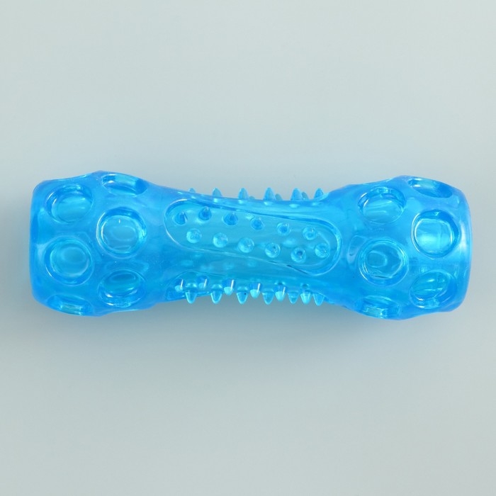 Игрушка-палка из термопластичной резины с утопленной пищалкой, синяя Игрушка-палка из термопластичной резины с утопленной пищалкой, синяя