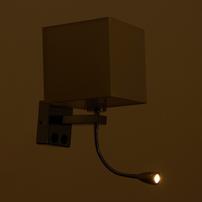 Бра 2236/1WT E27 40Вт бело-хромовый 17х21х45 см