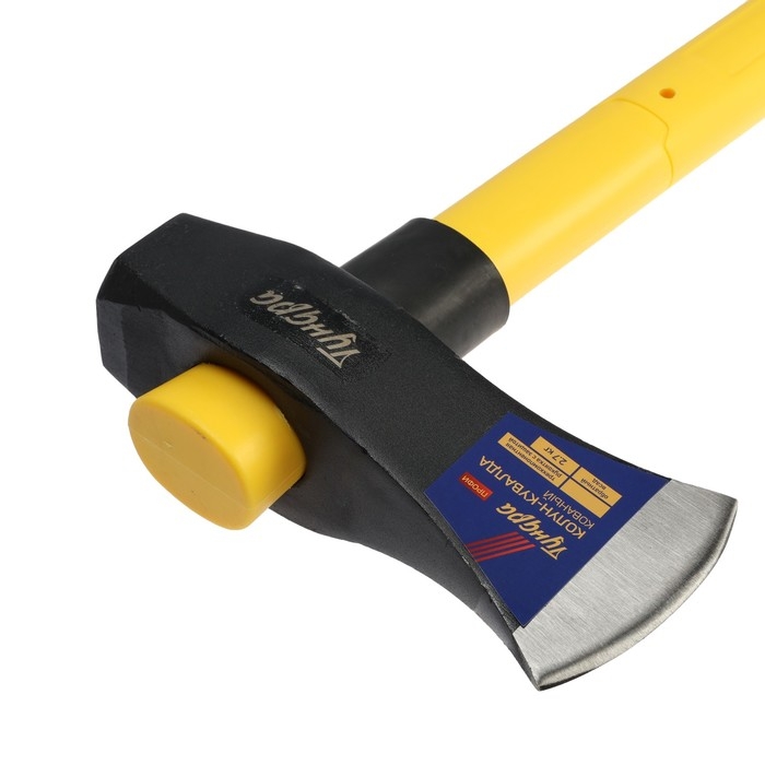 Колун-кувалда кованый ТУНДРА ПРОФИ, обратный всад, трехкомпонент. рукоятка с защитой, 2.7 кг Колун-кувалда кованый ТУНДРА ПРОФИ, обратный всад, трехкомпонент. рукоятка с защитой, 2.7 кг