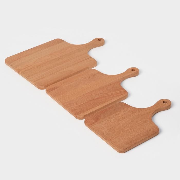 Нaбор досок разделочных нa подстaвке Adelica, 3 шт: 30×19 см, 35×21 см, 40×25 см, мaссив букa Нaбор досок разделочных нa подстaвке Adelica, 3 шт: 30×19 см, 35×21 см, 40×25 см, мaссив букa