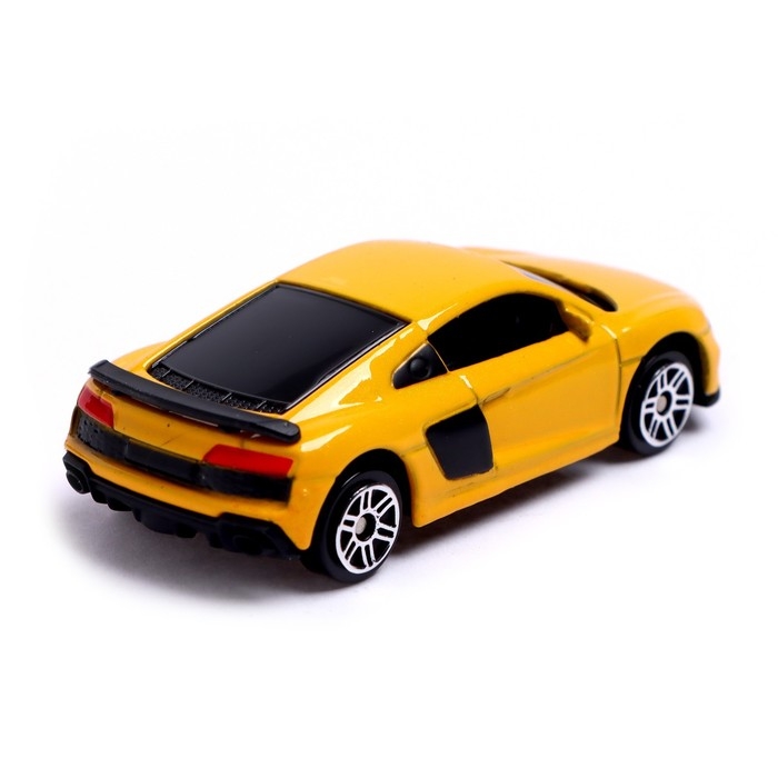 Машина металлическая AUDI R8 COUPE, 1:64, цвет жёлтый Машина металлическая AUDI R8 COUPE, 1:64, цвет жёлтый