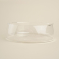 Фруктовница стеклянная с крышкой SL Home «Южная акация», 1 л, 19×6 см, цвет прозрачный