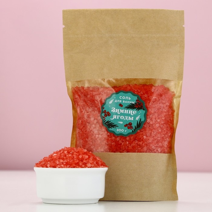 Соль для ванны, 300 г, аромат зимних ягод, Новый Год Соль для ванны, 300 г, аромат зимних ягод, Новый Год