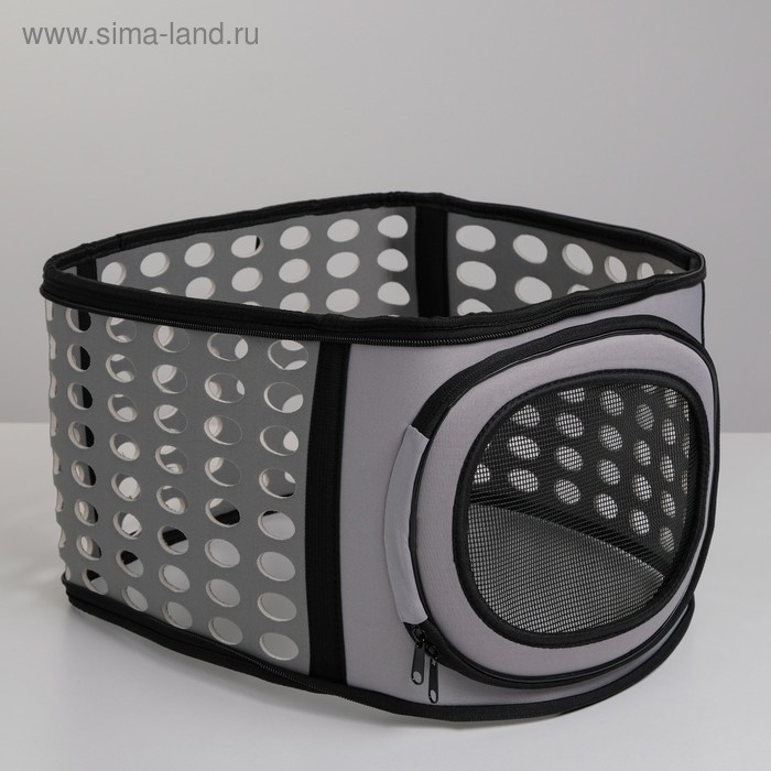 Складная сумка-переноска большая, материал EVA, 42,5 х 37,5 х 29,5 см, серая Складная сумка-переноска большая, материал EVA, 42,5 х 37,5 х 29,5 см, серая
