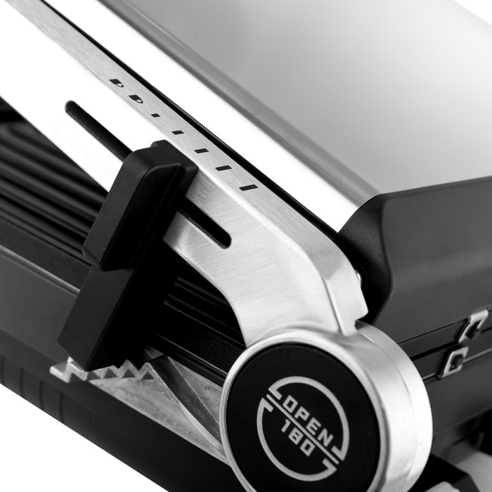 Гриль электрический BRAYER 2008BR, антипригарное покрытие, 33х24.5 см, серебристый