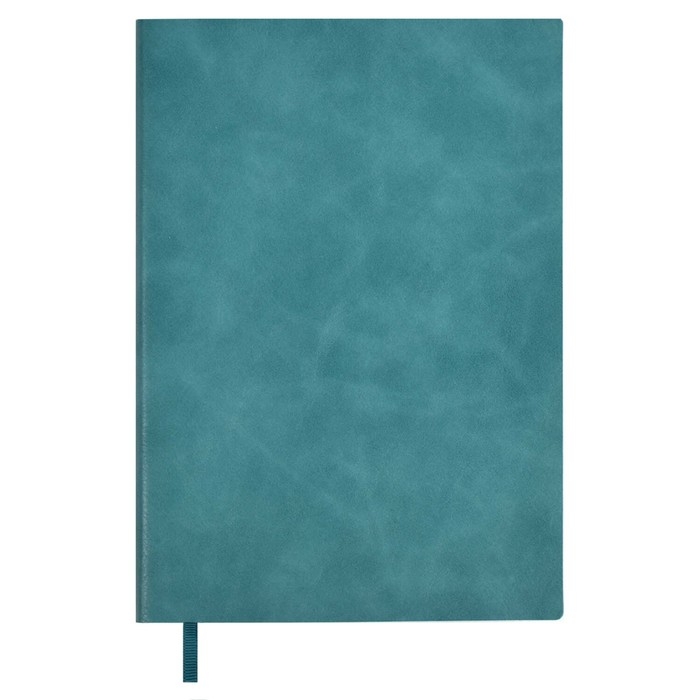 Ежедневник недатированный А5, 160 листов ESCALADA, мягкая обложка из искусственной кожи, ляссе, тонированный блок 70г/м2, бирюзовый
