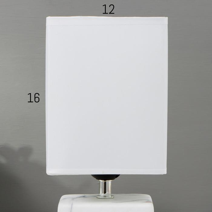 Лампа настольная 16375/1 E27 40Вт бело-серый 16х16х29 см RISALUX