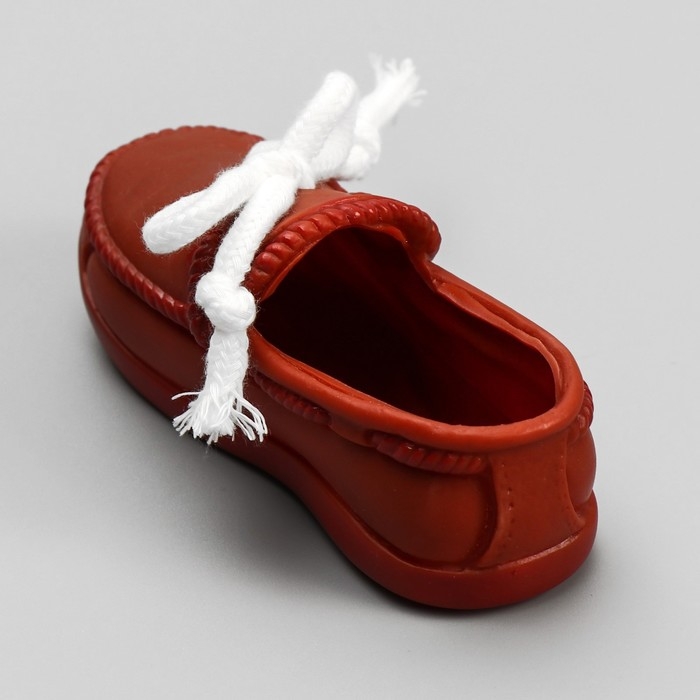 Игрушка с канатом Игрушка с канатом "Мокасины", 13 см, тёмно-коричневая