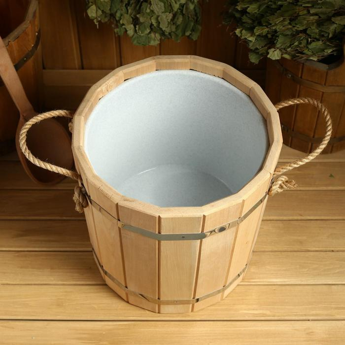 Запарник из липы, 15л, пластиковая вставка Запарник из липы, 15л, пластиковая вставка