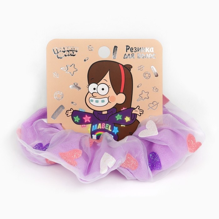 Резинка для волос,сердечки, 11 см, Гравити Фолз Резинка для волос,сердечки, 11 см, Гравити Фолз