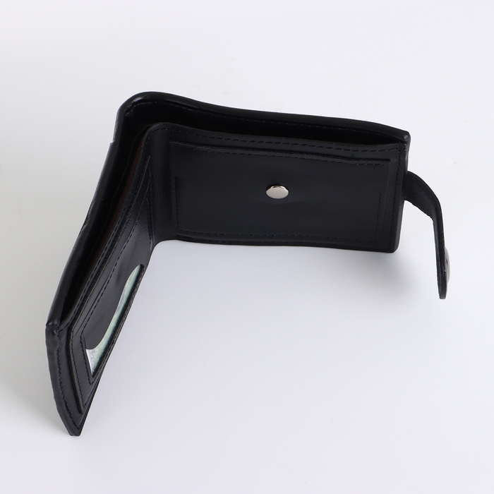 Портмоне мужское на магните, цвет чёрный Портмоне мужское на магните, цвет чёрный