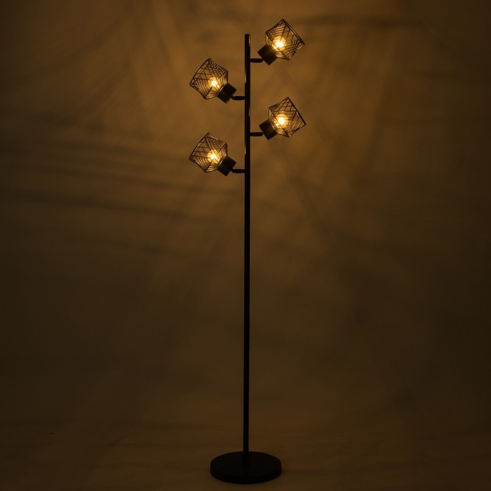 Торшер "Софит" 4хЕ27 40Вт черный 25х25х150см