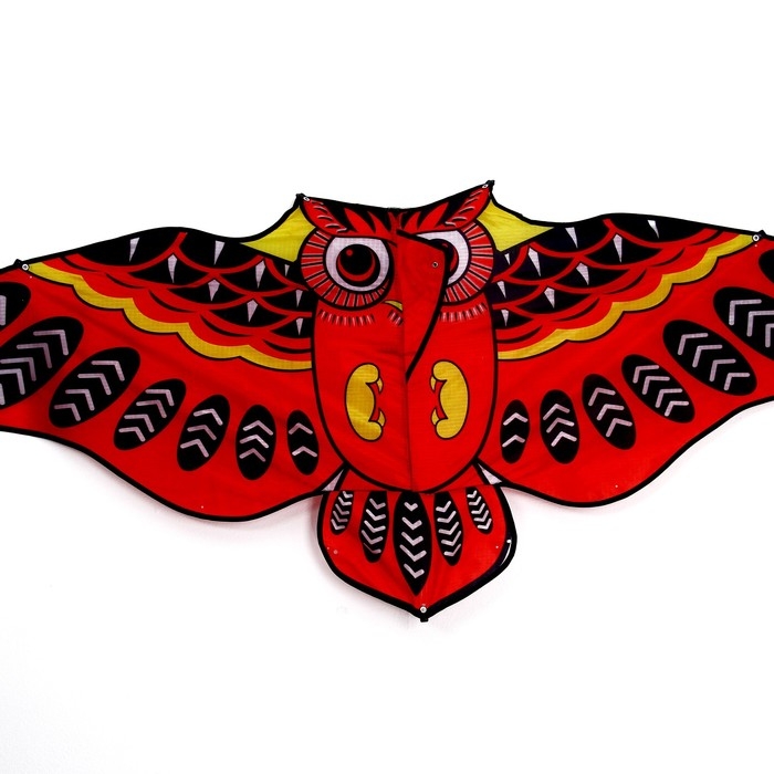 Воздушный змей «Сова», с леской, МИКС Воздушный змей «Сова», с леской, МИКС