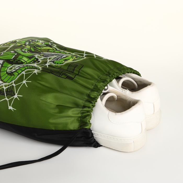 Мешок для обуви на шнурке, цвет зелёный Мешок для обуви на шнурке, цвет зелёный