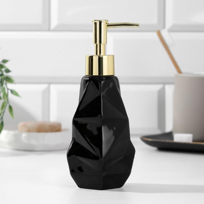 Дозатор для жидкого мыла «Чёрный», 250 мл. Дозатор для жидкого мыла «Чёрный», 250 мл.